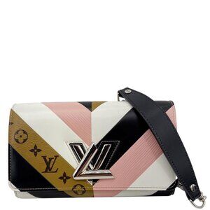 Louis Vuitton  Twist Epi Reverse Monogram Chain Wallet Rose Ballerine